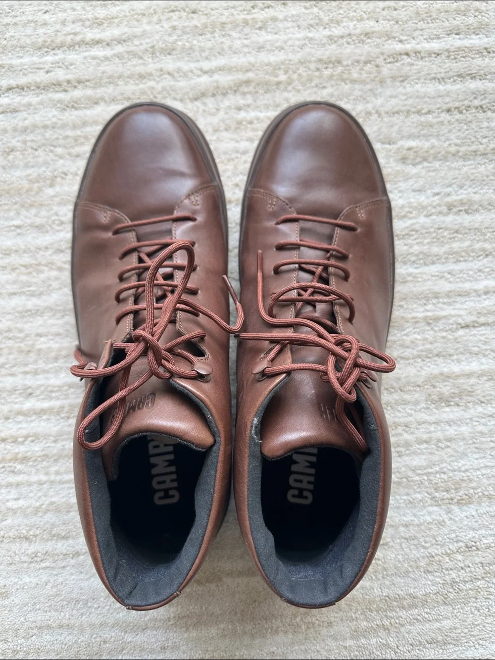Like New Camper Chasis Sport Brown Leather Ankle Boot Chukka Style Sneaker Sz 11